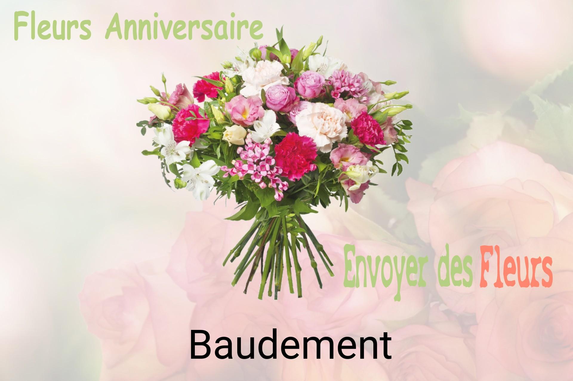 Bouquet de fleurs d’anniversaire livré à Baudement