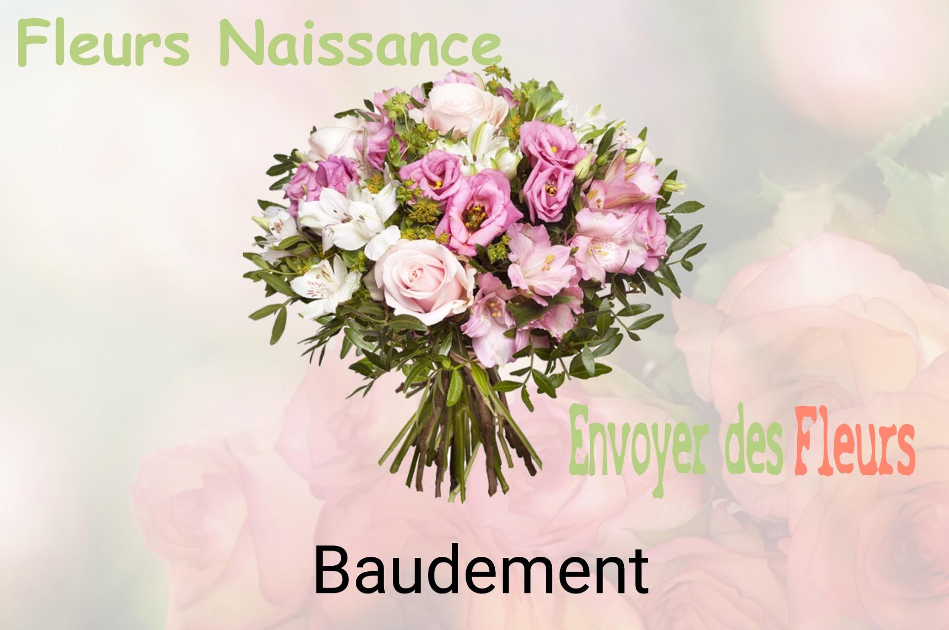 Bouquet de fleurs de naissance livré à Baudement